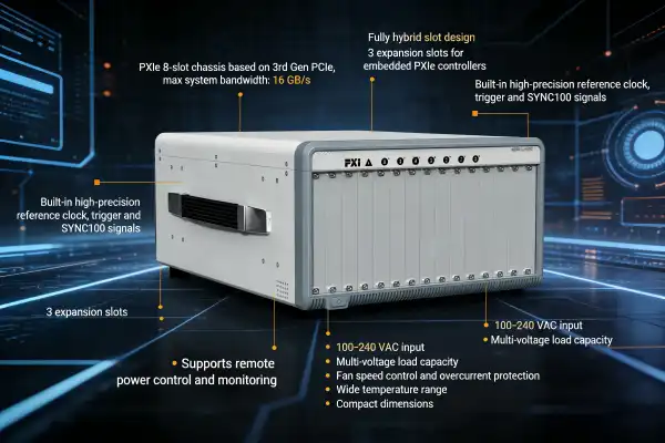 What are the best PXIe chassis options for high-performance testing?